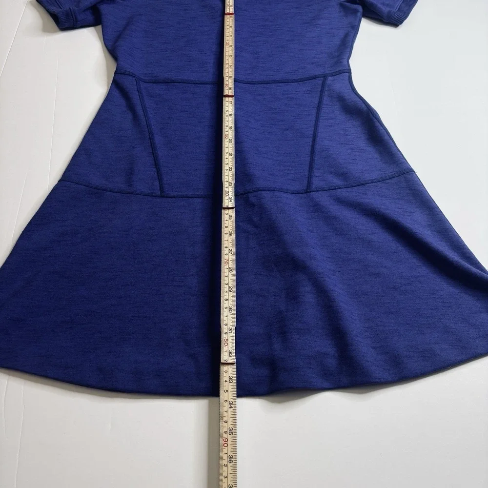 Athleta En Route Fit And Flare Dress Blue/Purple Size Small Women's